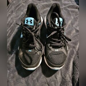 Under Armour Black and Blue Sneakers